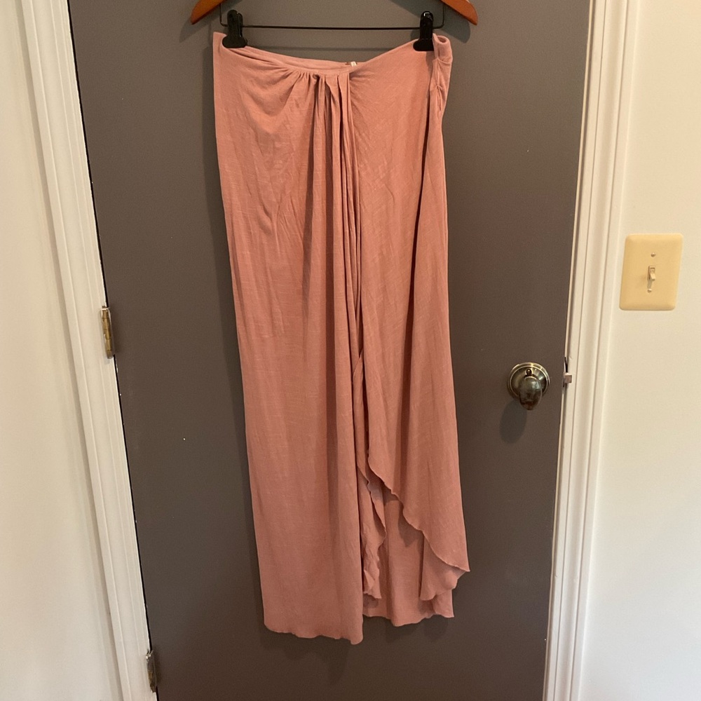 Free People Antique Pink Split Skirt